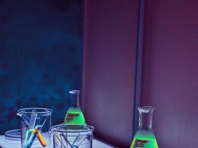 clear glass bottles on white table